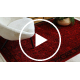 ORIENT 5125 carpet burgundy / black Frame, classic, ornament, with fringes