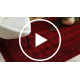ORIENT 6889 carpet burgundy / black Buchara, frame, oriental, with fringes